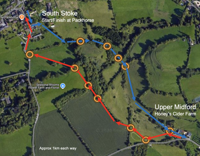 Packhorse Keg Run Route Plan